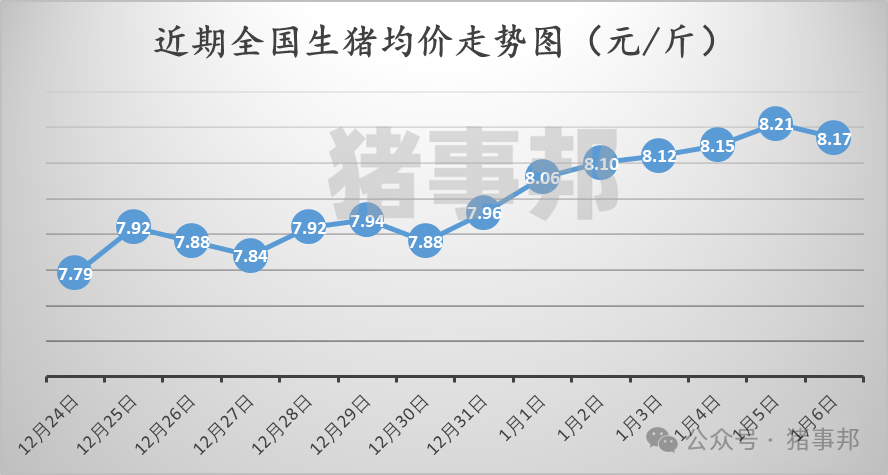 1月6日猪价汇总（均价由涨转跌！）  第3张