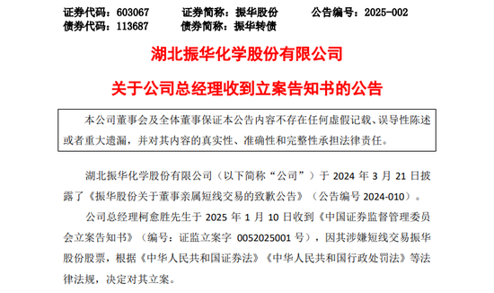 突发！又有A股公司总经理，被证监会立案！  第1张