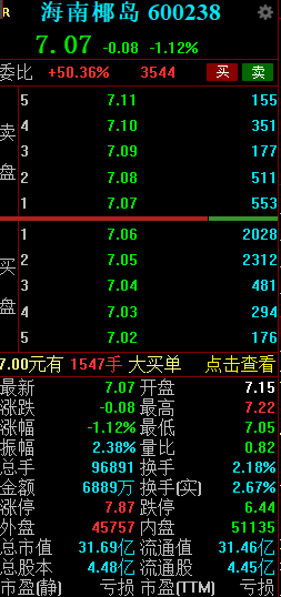 海南椰岛：预计2024年净亏损1.42亿元，公司股票可能被实施退市风险警示  第3张