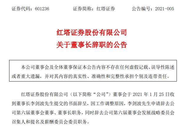 红塔证券原董事长受贿267万，多次为他人安排工作打招呼  第1张