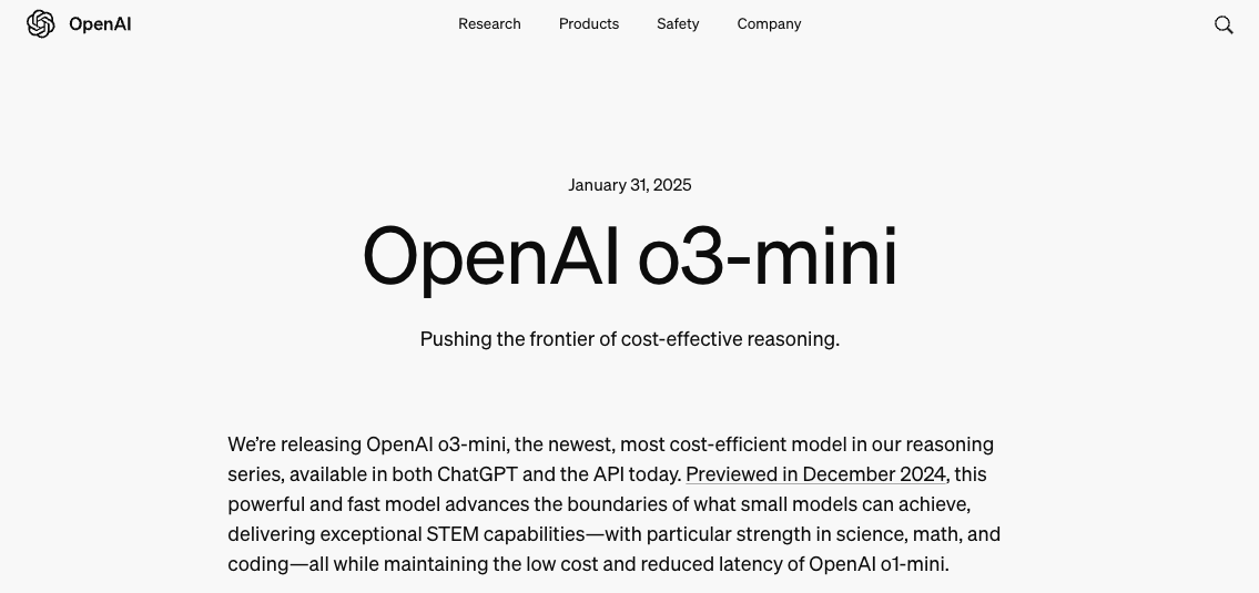 最新！OpenAI上架推理模型o3-mini，首次向免费用户开放！AIME测试中，o3-mini最高准确率达87.3%  第1张