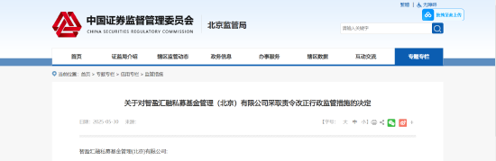 未按合同向投资者披露信息！智盈汇融被责令改正  第1张