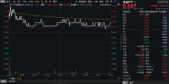 陆家嘴论坛释放政策红利！AI、算力午后崛起，创业板人工智能ETF华宝（159363）收涨1.31%！吃喝板块止跌回升  第6张