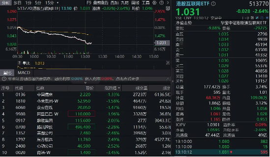 急速跳水！港股互联网ETF跌超2%，是风险还是机会？  第1张